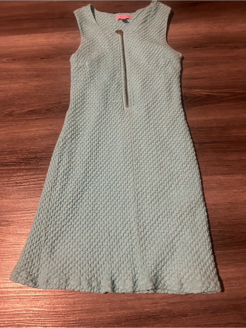 Lilly Pulitzer Sleeveless Mint Dress with Front Zip